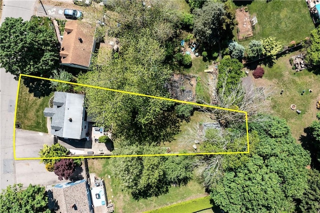 45 Nichols Rd, North Kingstown, RI 02852 - aerial overview of property's location featuring property parcel outlined