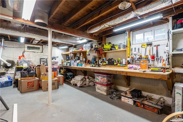 45 Nichols Rd, North Kingstown, RI 02852 - basement with a workshop area
