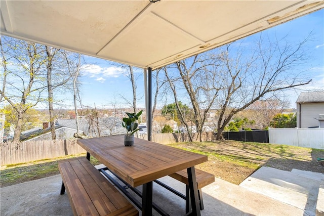 37 Boundary Ave, Providence, RI 02909 - fenced backyard featuring a patio area and outdoor dining space