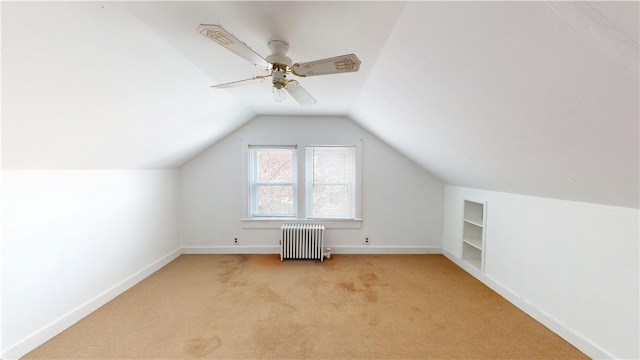 49 Nathaniel Ave, Pawtucket, RI 02860 - bonus room with radiator heating unit, light carpet, built in shelves, baseboards, and lofted ceiling