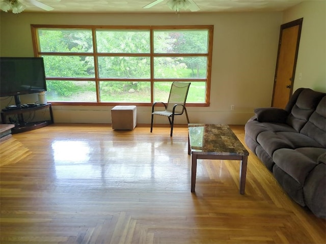 13 Ivy Pl, Lincoln, RI 02865 - living room with a ceiling fan
