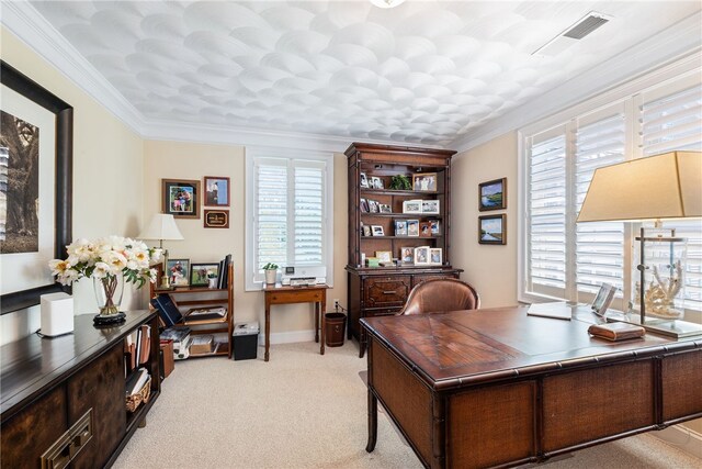 83 Preservation Way S, Kingstown, RI 02879 - office area with healthy amount of natural light, ornamental molding, and light colored carpet