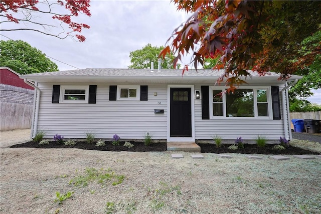 31 Forbes St, East Providence, RI 02915 - view of single story home