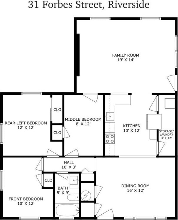 31 Forbes St, East Providence, RI 02915 - room layout