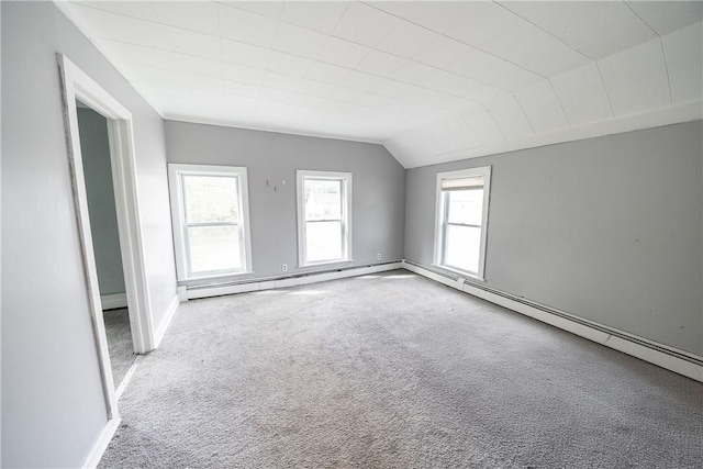 1 Spring St, Hopkinton, RI 02832 - unfurnished room featuring carpet floors, lofted ceiling, and baseboards