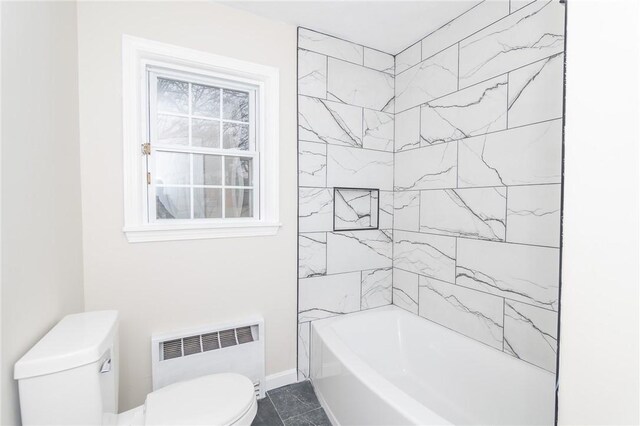 70 Enfield Ave, Providence, RI 02908 - full bathroom with radiator, toilet, and baseboards