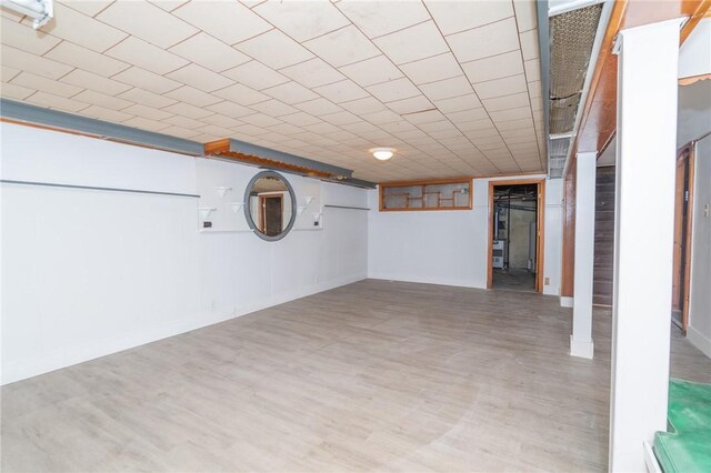 70 Enfield Ave, Providence, RI 02908 - finished basement with wood finished floors and baseboards