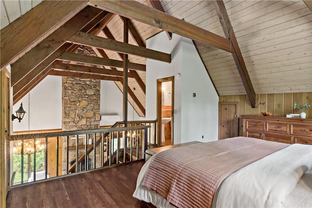 310 Old Coach Rd, Charlestown, RI 02813 - bedroom with wood finished floors and wood ceiling