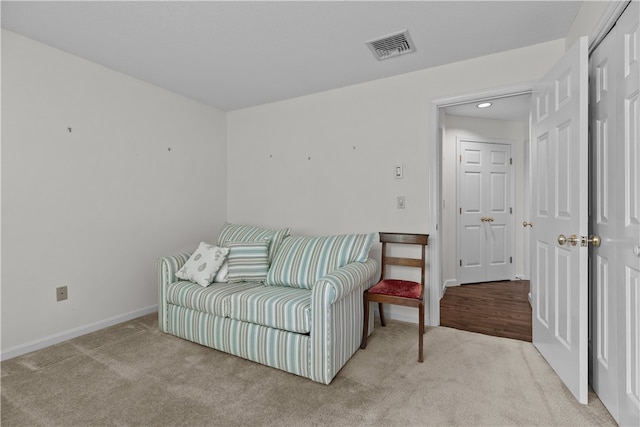 446 Paddock Ln, Bristol, RI 02809 - sitting room featuring carpet flooring, baseboards, and recessed lighting