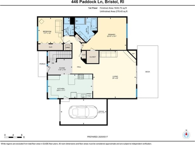 446 Paddock Ln, Bristol, RI 02809 - home floor plan
