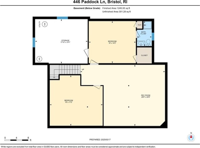 446 Paddock Ln, Bristol, RI 02809 - home floor plan