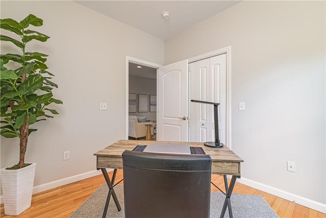 10 Kristin Ct, Coventry, RI 02816 - office area featuring baseboards and light wood finished floors