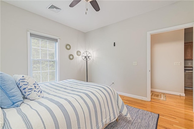 10 Kristin Ct, Coventry, RI 02816 - bedroom with light wood-style flooring, baseboards, and a ceiling fan