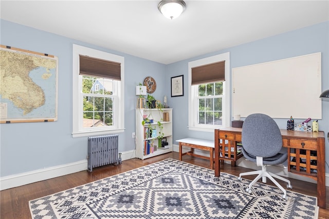 405 Eaton St, Providence, RI 02908 - office featuring radiator heating unit, plenty of natural light, wood finished floors, and baseboards