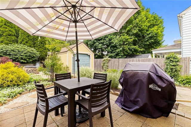 405 Eaton St, Providence, RI 02908 - view of patio with outdoor dining area and grilling area