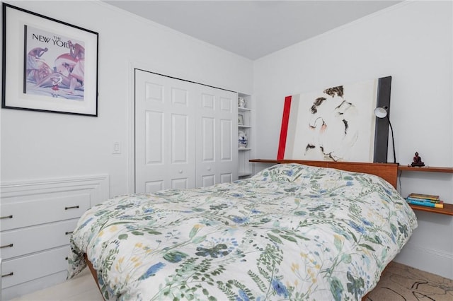 143 Ivy St, Providence, RI 02906 - bedroom with a closet and crown molding