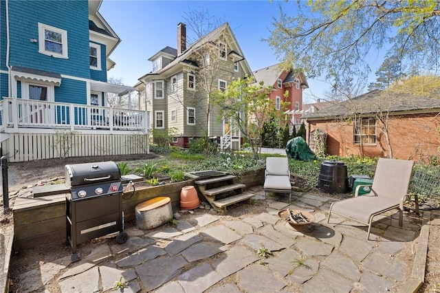 143 Ivy St, Providence, RI 02906 - view of patio featuring a deck