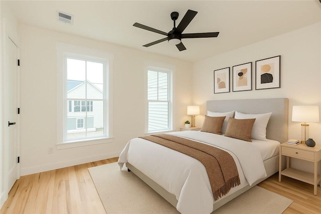 68 Orchard Ave, Johnston, RI 02919 - bedroom featuring light wood-style flooring, baseboards, and a ceiling fan