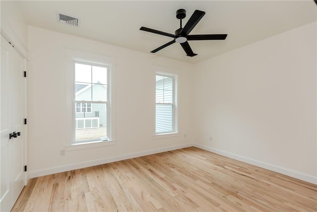 68 Orchard Ave, Johnston, RI 02919 - empty room with light wood finished floors, baseboards, and ceiling fan