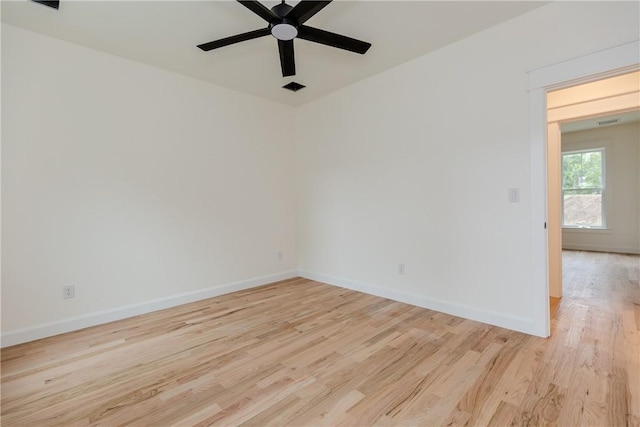68 Orchard Ave, Johnston, RI 02919 - empty room with light wood-style flooring, ceiling fan, and baseboards