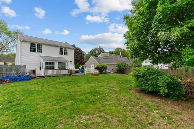 95 George Arden Ave, Warwick, RI 02886 - rear view of house with a deck