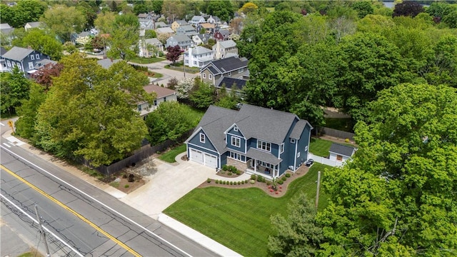 360 Pleasant St, East Providence, RI 02916 - aerial perspective of suburban area