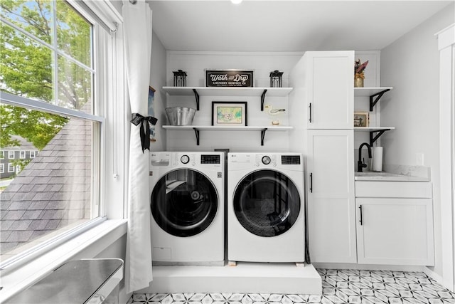 360 Pleasant St, East Providence, RI 02916 - washroom featuring cabinet space, washer and dryer, and wet bar