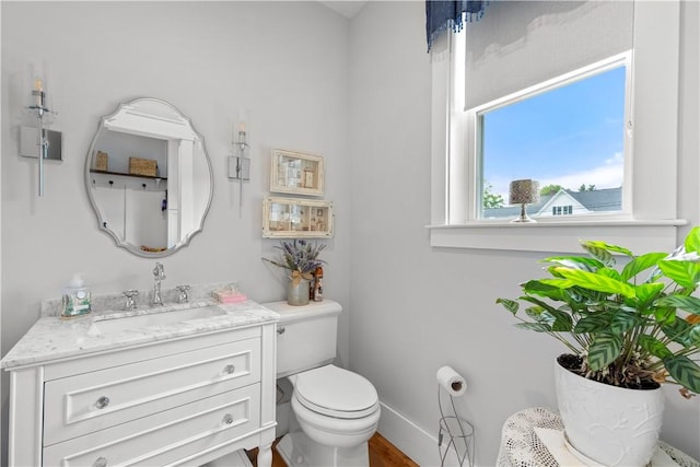 360 Pleasant St, East Providence, RI 02916 - half bath featuring vanity and toilet