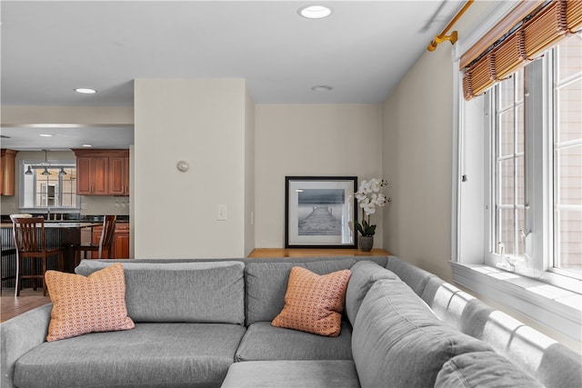 30 First School St, Bristol, RI 02809 - living area with recessed lighting