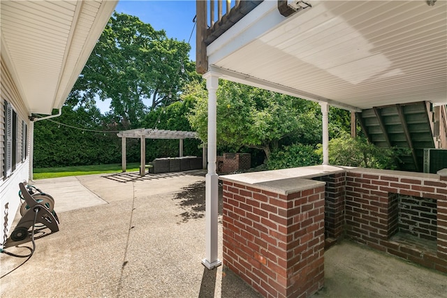 30 First School St, Bristol, RI 02809 - view of patio / terrace with a pergola