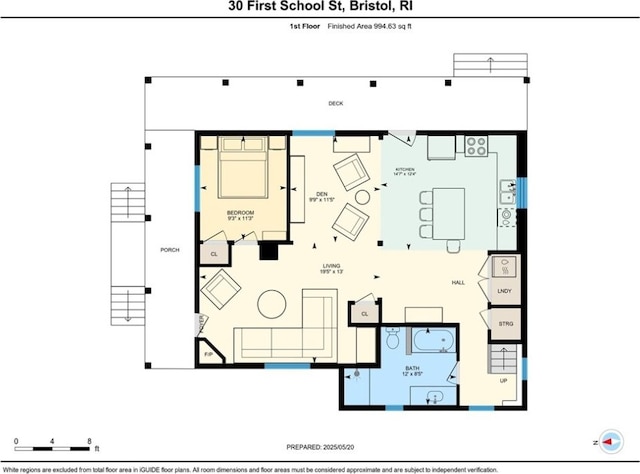 30 First School St, Bristol, RI 02809 - floor plan / room layout