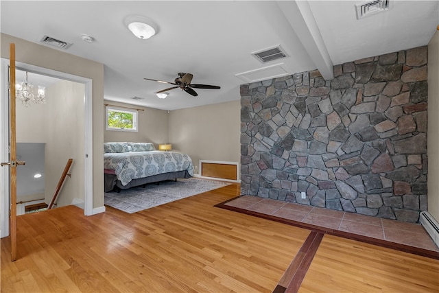 30 First School St, Bristol, RI 02809 - bedroom featuring wood finished floors and ceiling fan