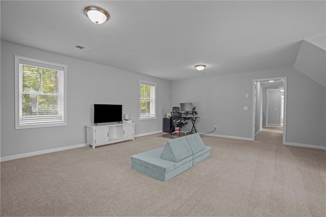 4 Overlook Cir, Coventry, RI 02816 - unfurnished living room featuring light colored carpet and baseboards