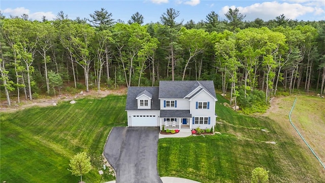 4 Overlook Cir, Coventry, RI 02816 - view of subject property featuring a heavily wooded area