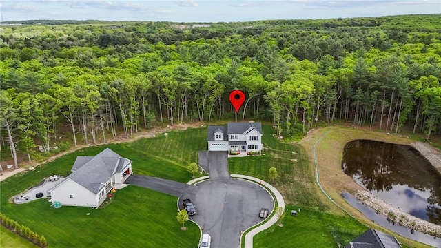4 Overlook Cir, Coventry, RI 02816 - bird's eye view of a heavily wooded area and a large body of water