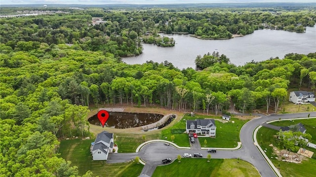 4 Overlook Cir, Coventry, RI 02816 - aerial view of a heavily wooded area and a nearby body of water