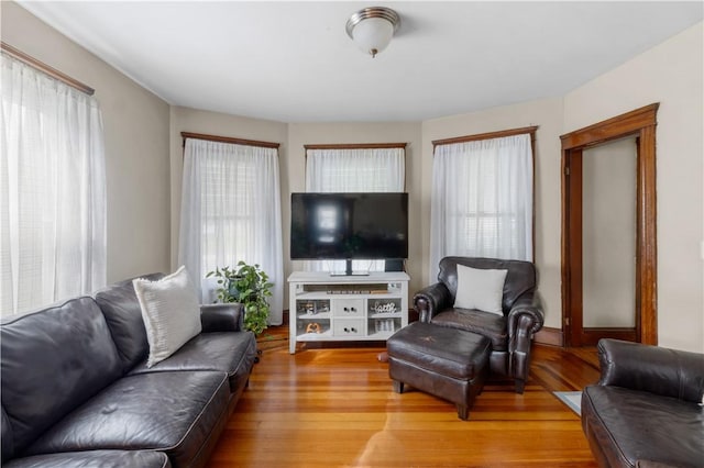 93 Pleasant St, Cranston, RI 02910 - living room with wood finished floors