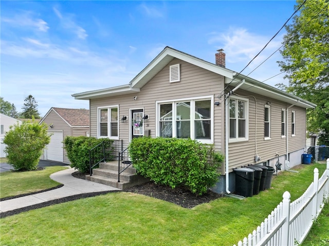 39 Sampson Ave, North Providence, RI 02911 - view of front of house featuring a chimney