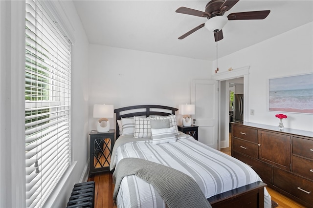 39 Sampson Ave, North Providence, RI 02911 - bedroom featuring light wood-style flooring and a ceiling fan