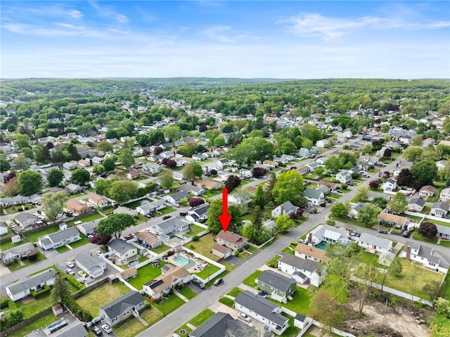 39 Sampson Ave, North Providence, RI 02911 - aerial view of property and surrounding area featuring nearby suburban area