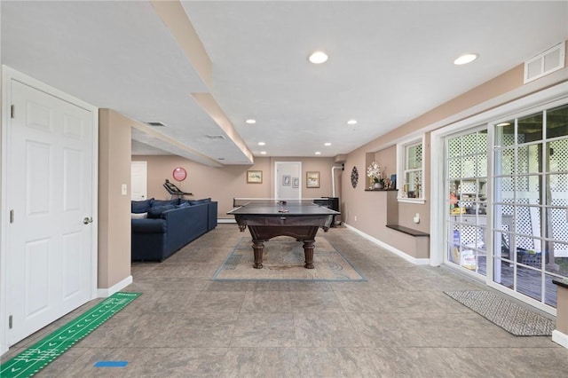 114 Teaberry Dr, Tiverton, RI 02878 - game room featuring baseboards and recessed lighting