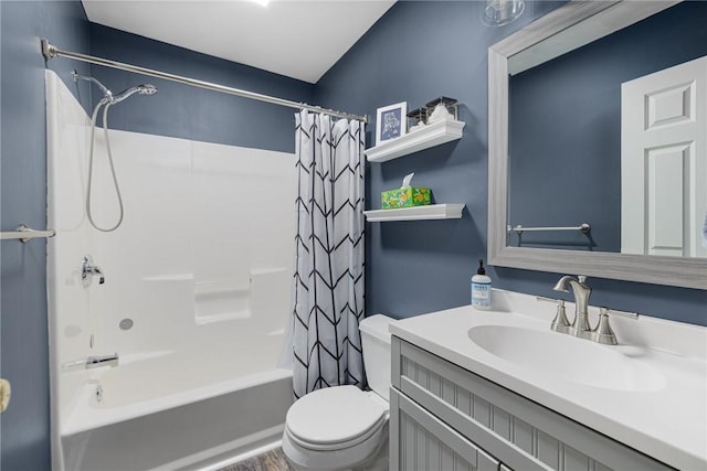 299 S Christopher Ave, Tiverton, RI 02878 - bathroom featuring toilet, shower / tub combo, and vanity