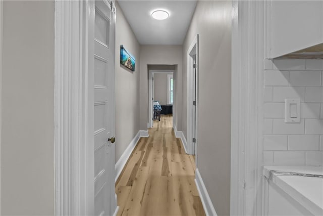 1413 Broad St, Providence, RI 02905 - hall with light wood-type flooring and baseboards