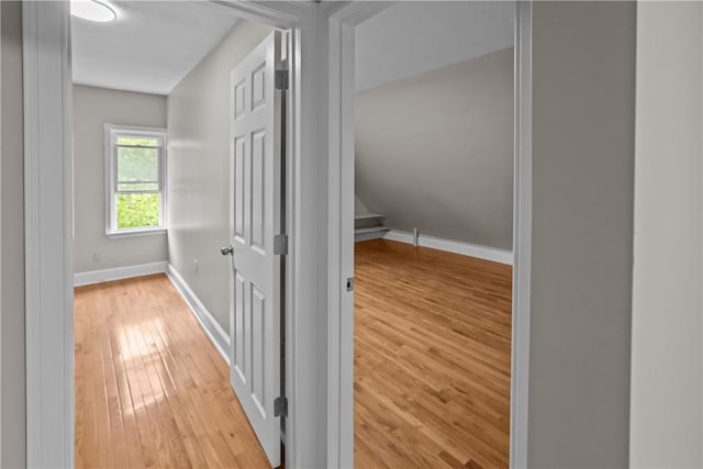 1413 Broad St, Providence, RI 02905 - corridor with light wood-type flooring and baseboards