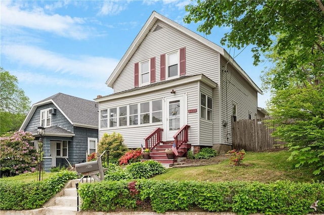 130 Alice Ave, Woonsocket, RI 02895 - traditional-style house with entry steps