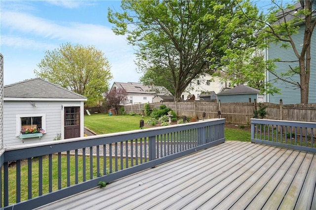 130 Alice Ave, Woonsocket, RI 02895 - wooden deck featuring an outbuilding