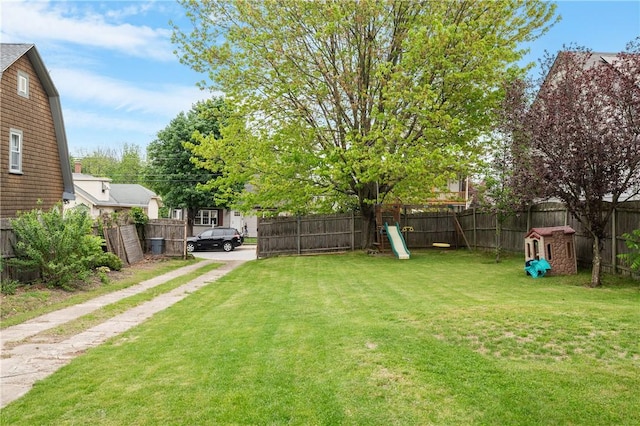 130 Alice Ave, Woonsocket, RI 02895 - view of yard featuring a playground and driveway