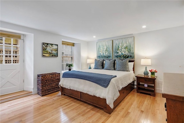 75 Pelham St Unit A, Newport, RI 02840 - bedroom with wood finished floors, recessed lighting, and baseboards