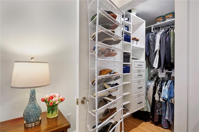 75 Pelham St Unit A, Newport, RI 02840 - walk in closet featuring wood finished floors