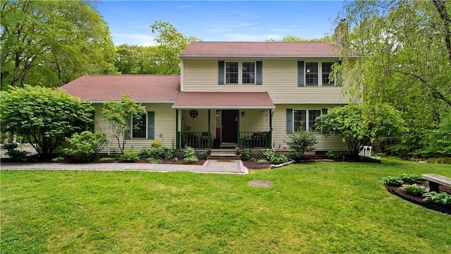 605 Gardner Rd, Exeter, RI 02822 - view of front of house with a porch and a front yard